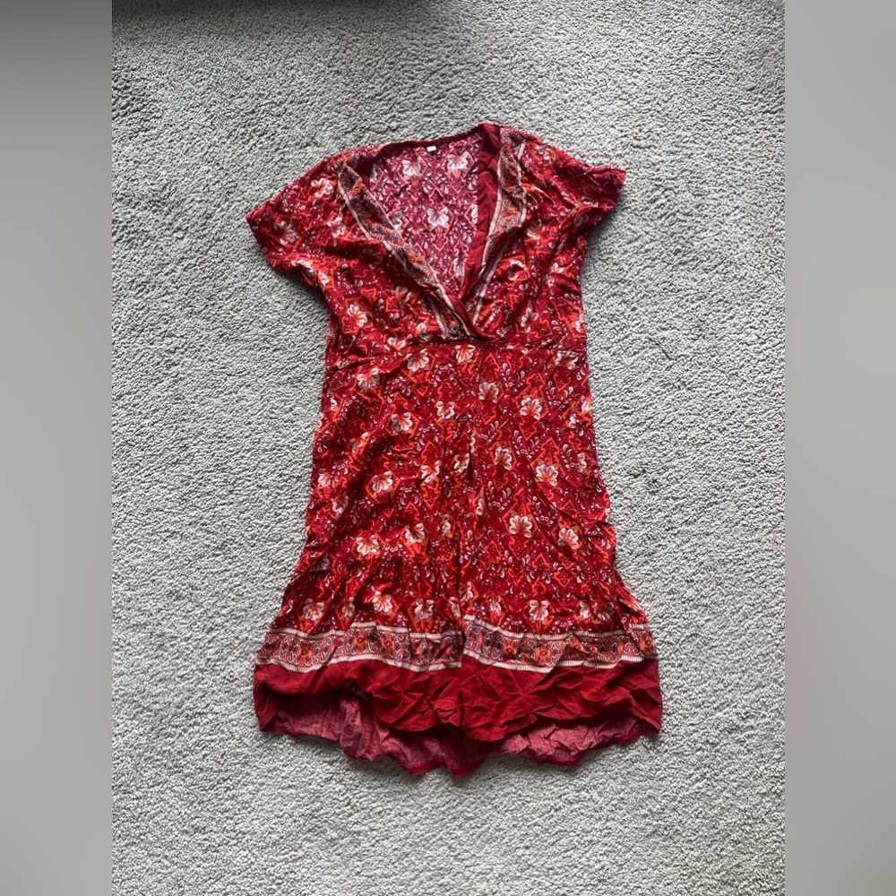 Summer short red dress size XS ***Note:No return